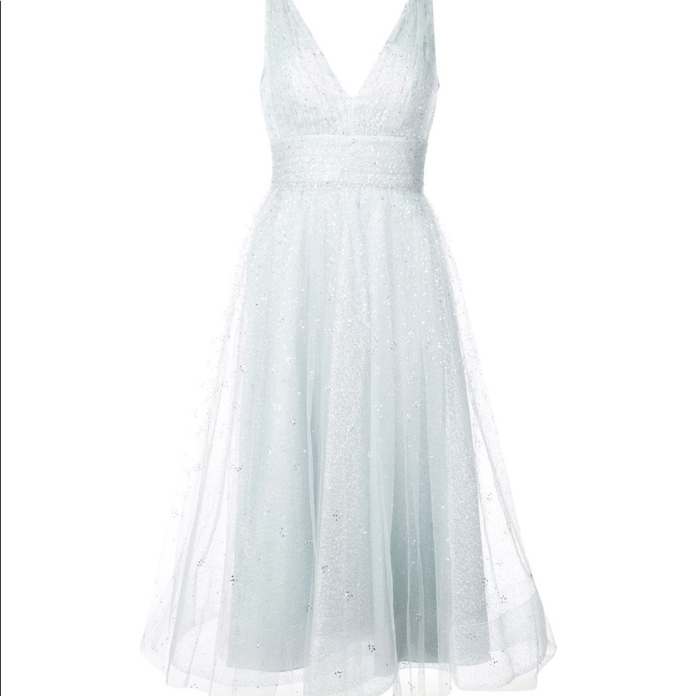 Marchesa Notte tulle glittering dress
